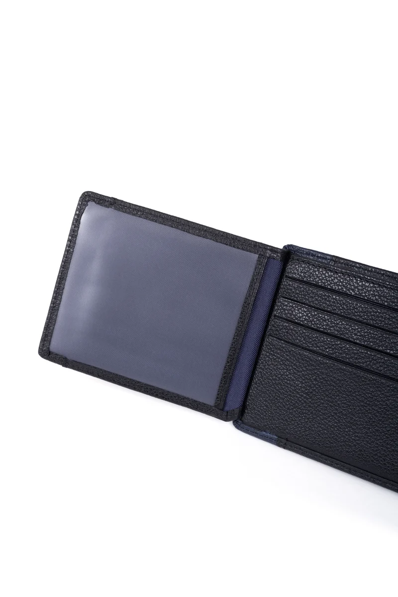 Portefeuille italien - 2 volets - Stop RFID - Cuir