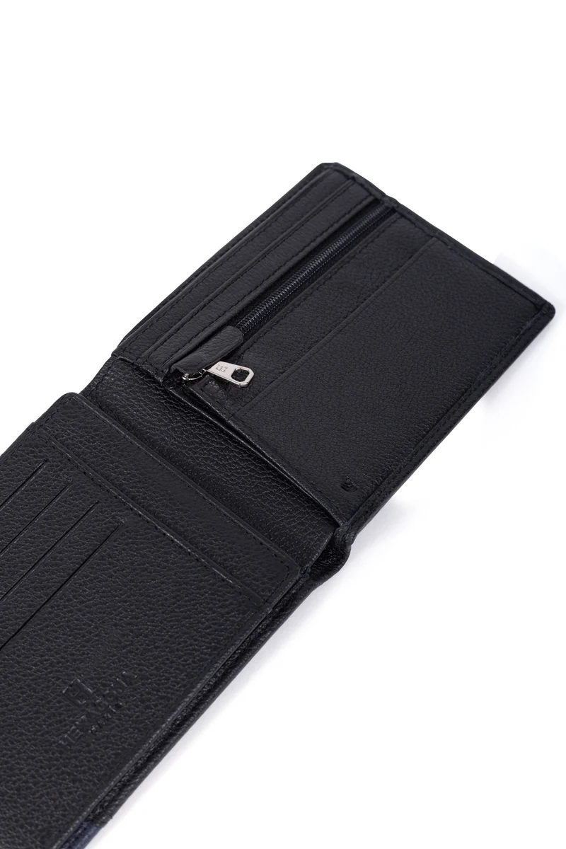 Portefeuille italien - 2 volets - Stop RFID - Cuir