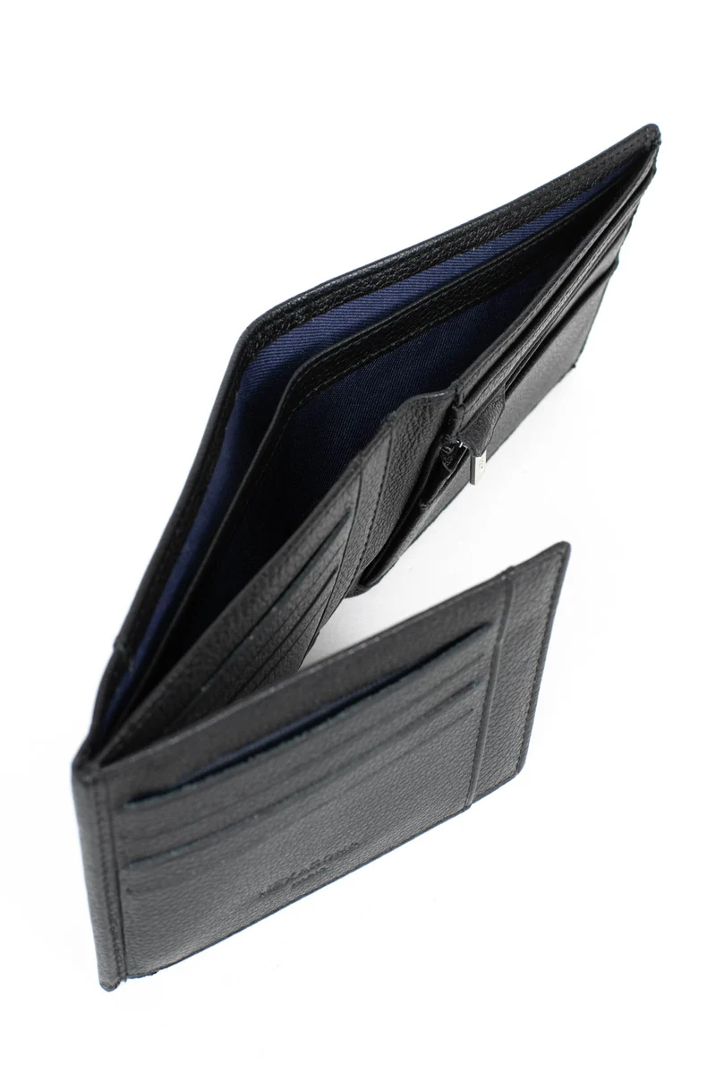 Portefeuille italien - 2 volets - Stop RFID - Cuir