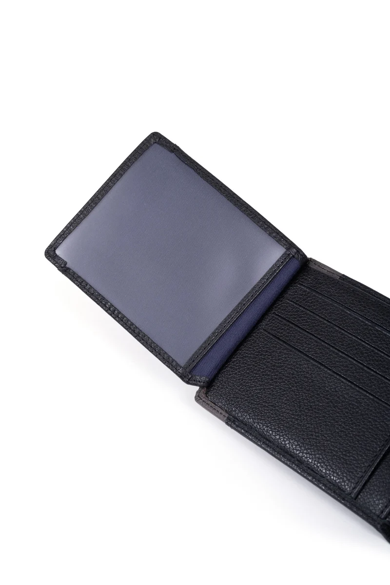 Portefeuille italien - 2 volets - Stop RFID - Cuir