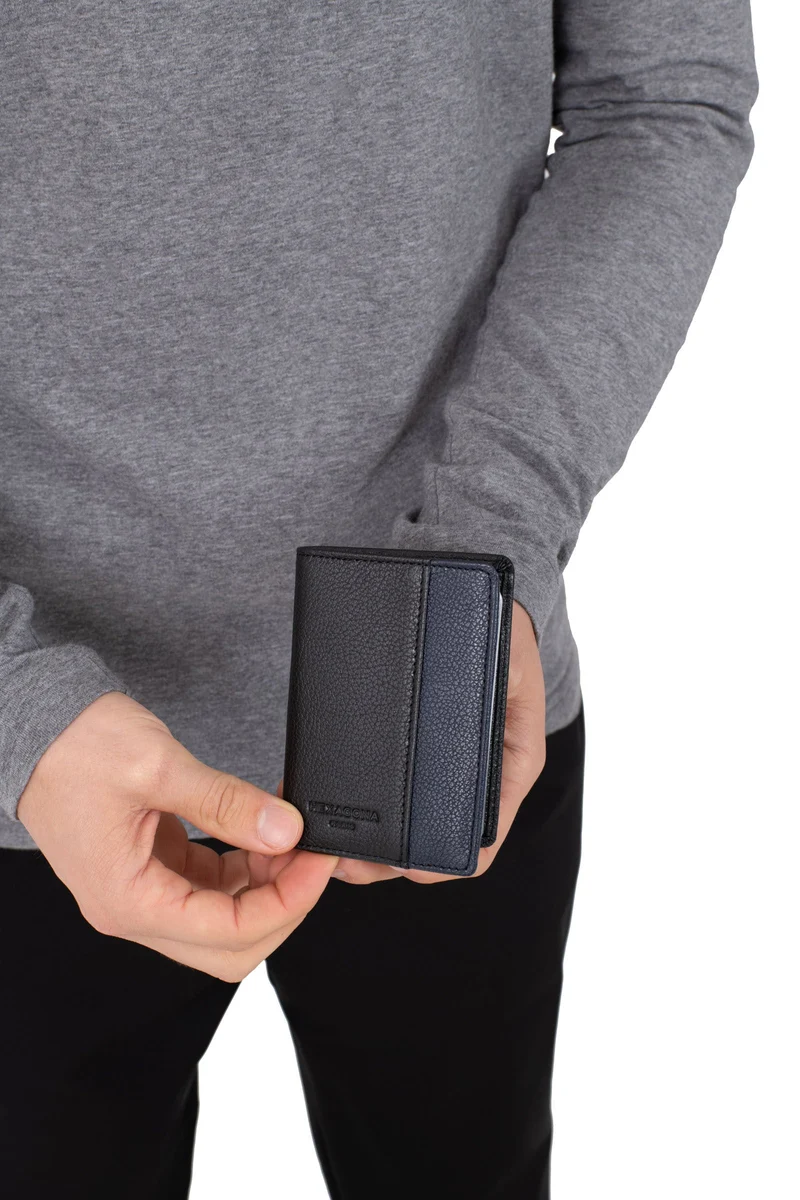 Porte-cartes - 1 volet - Stop RFID - Cuir