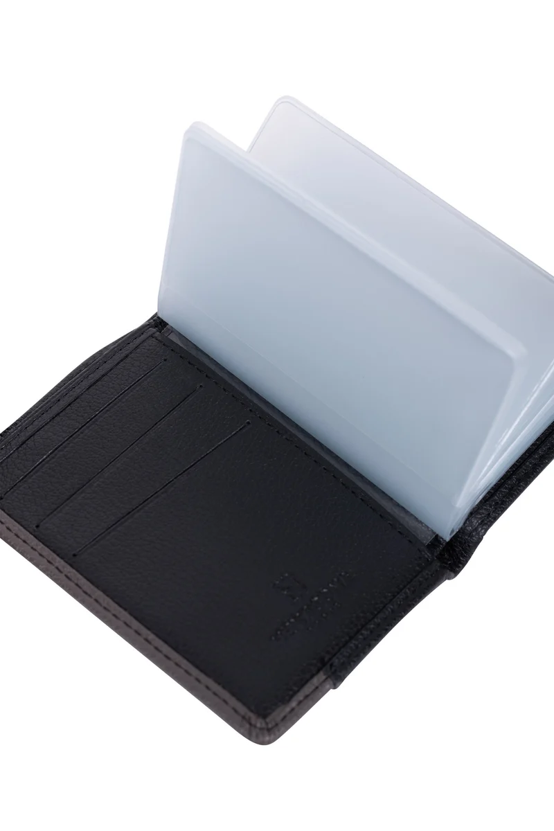 Porte-cartes - 1 volet - Stop RFID - Cuir