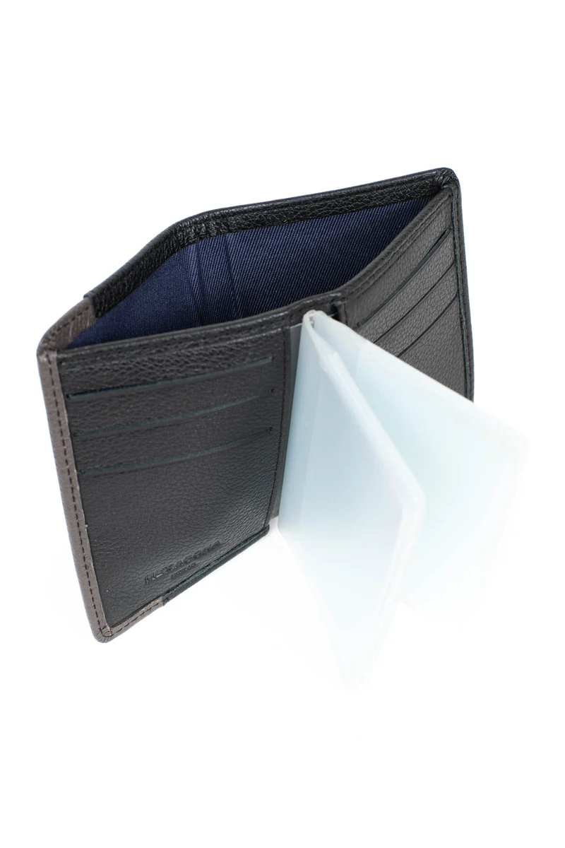 Porte-cartes - 1 volet - Stop RFID - Cuir