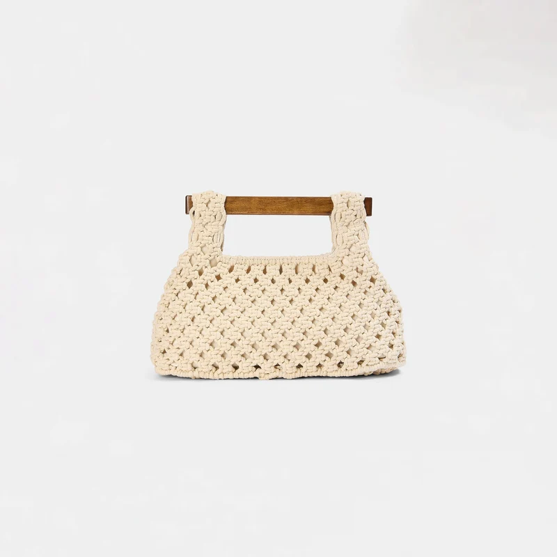 Sac Clutch Clover - Crème