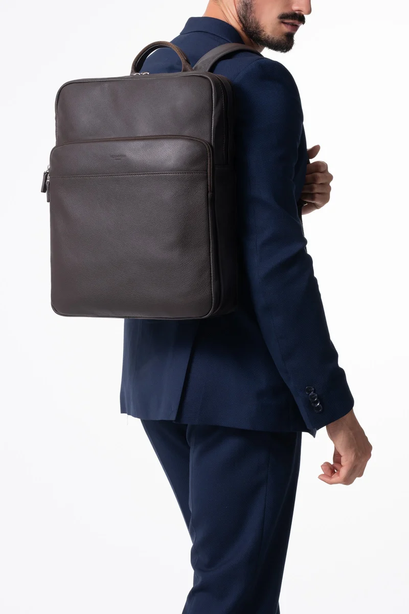 Sac à dos - 15" & Tablette & A4 - Cuir