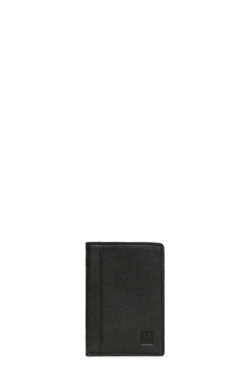 Portefeuille européen - 1 volet - Cuir