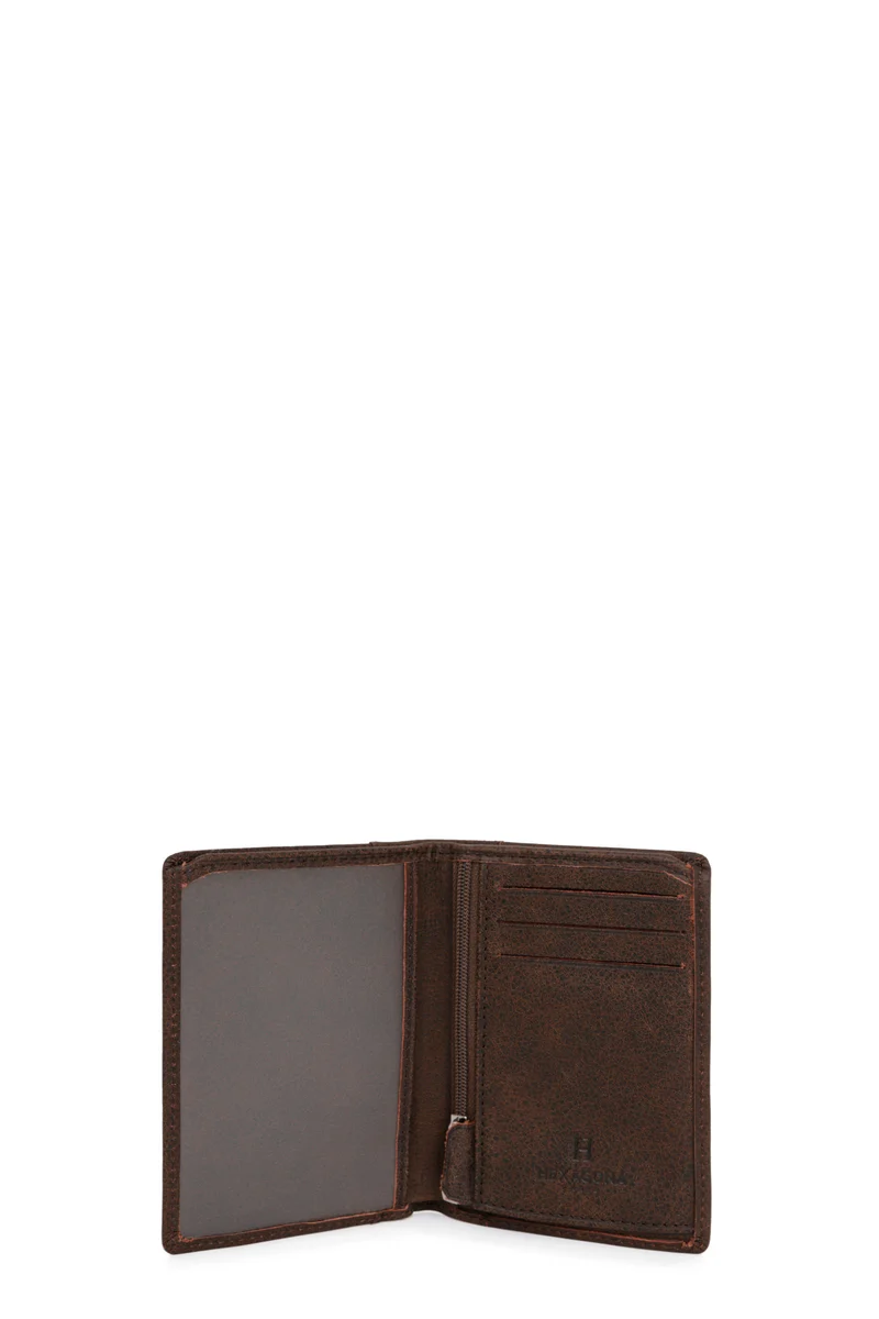 Portefeuille européen - 1 volet - Cuir