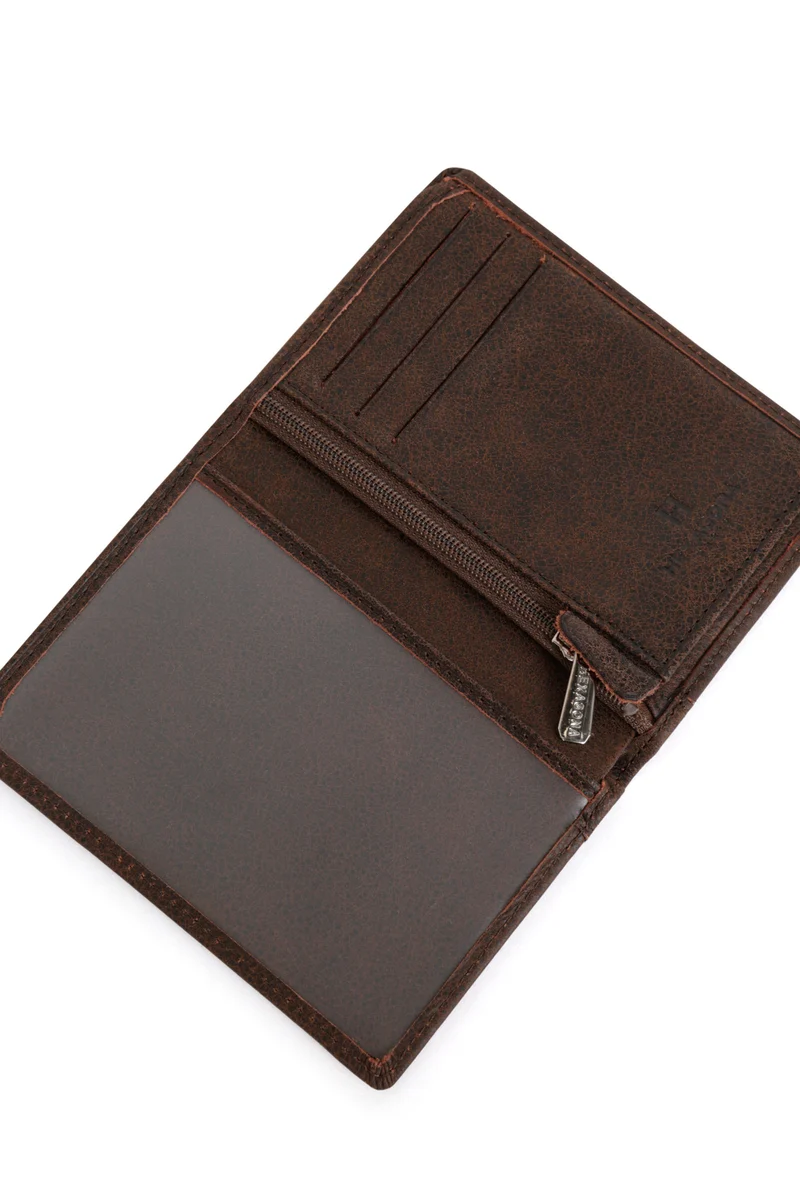 Portefeuille européen - 1 volet - Cuir
