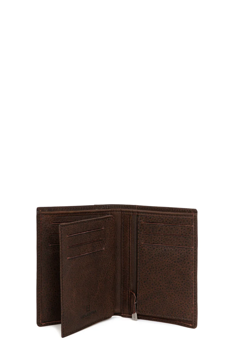 Portefeuille européen - 2 volets - Cuir