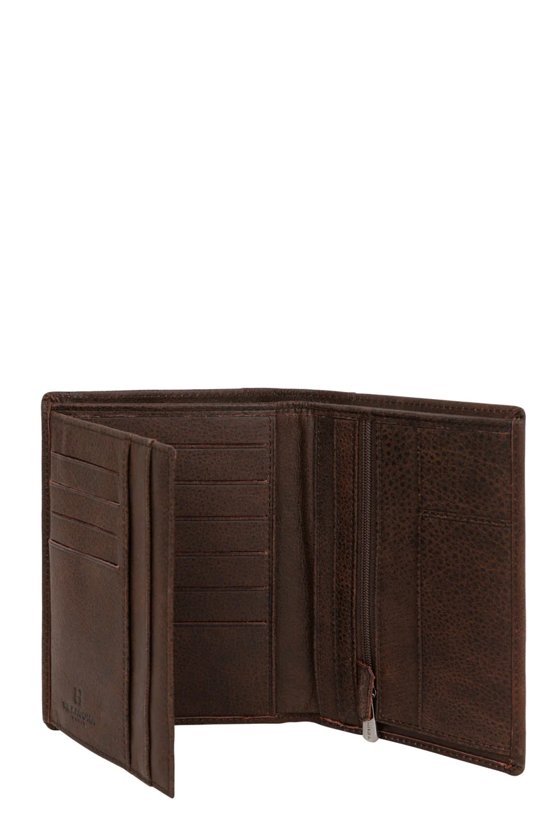 Portefeuille européen - 2 volets - Cuir