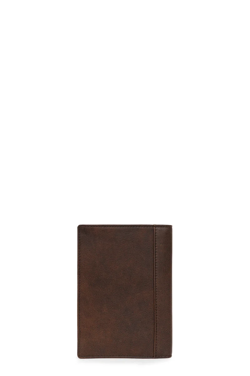 Portefeuille européen - 2 volets - Cuir