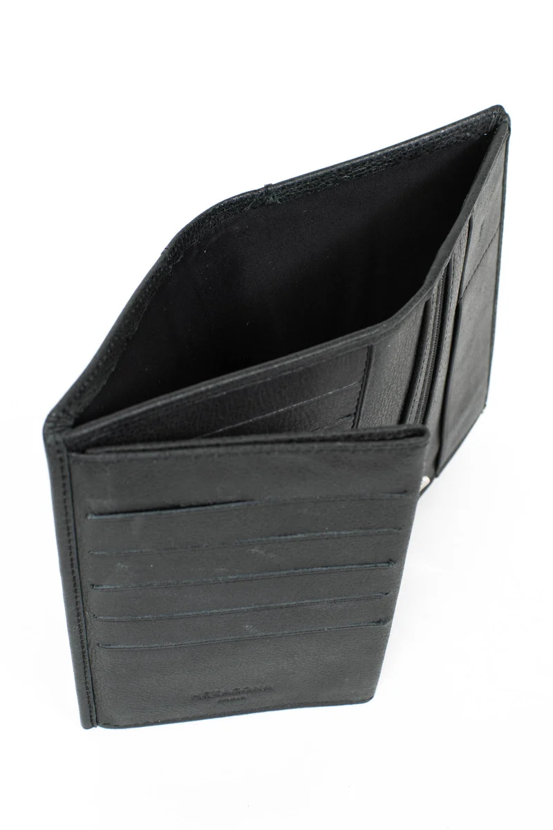 Portefeuille européen - 3 volets - Cuir