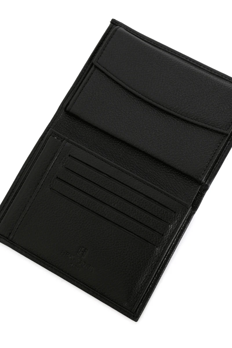 Portefeuille européen - 2 volets - Cuir
