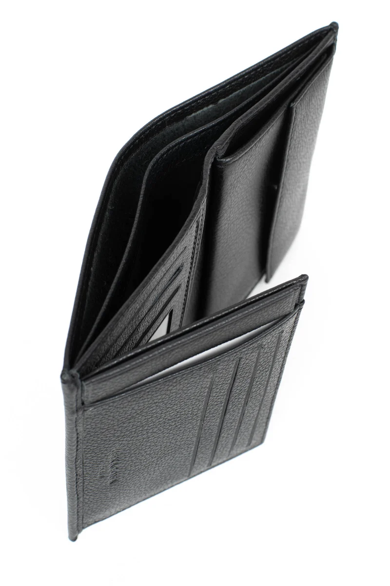 Portefeuille européen - 2 volets - Cuir