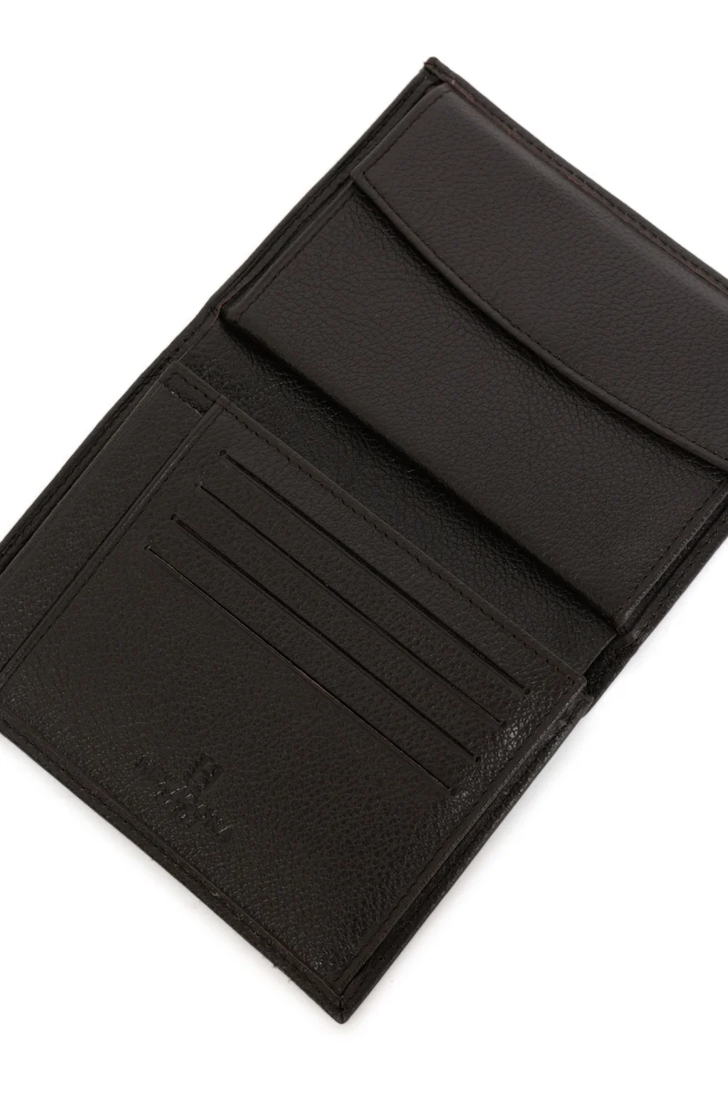 Portefeuille européen - 2 volets - Cuir