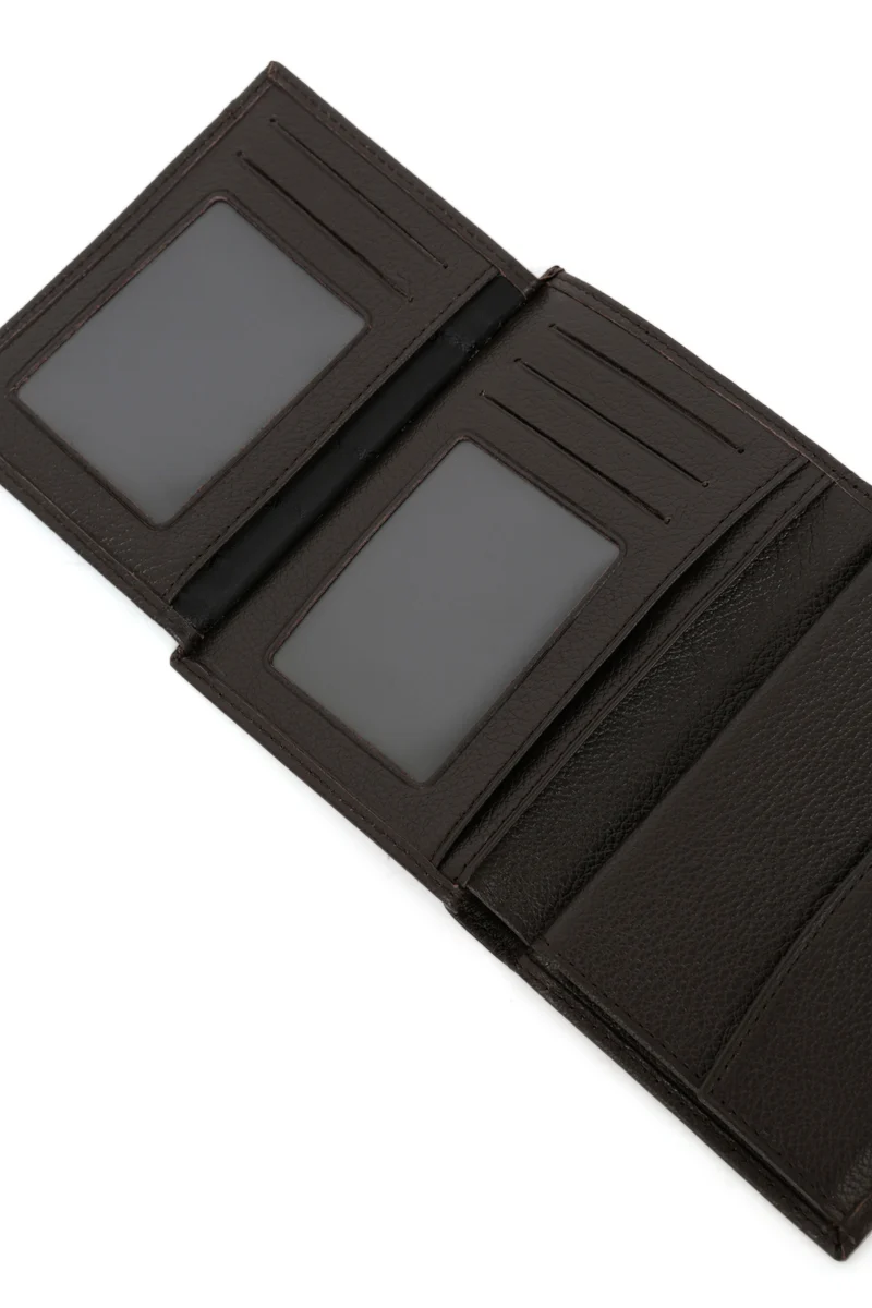 Portefeuille européen - 2 volets - Cuir