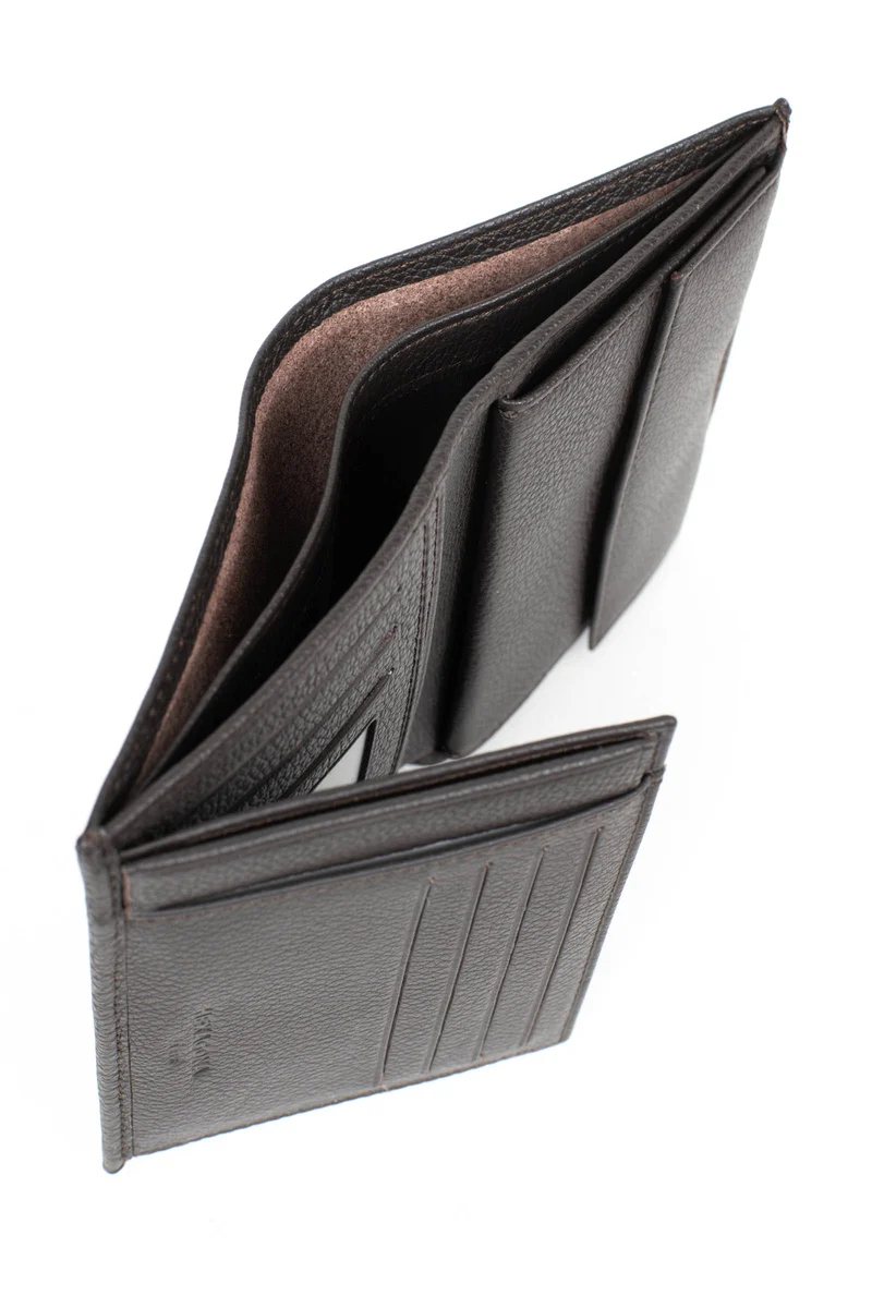Portefeuille européen - 2 volets - Cuir