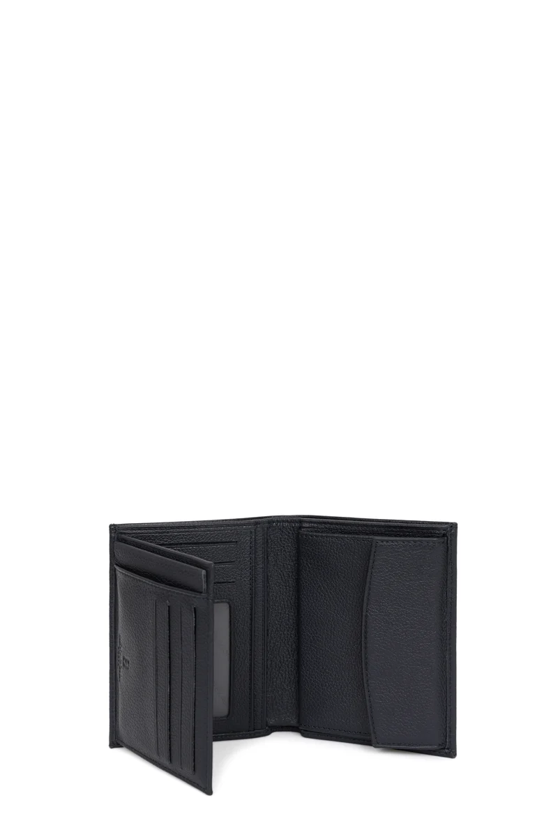 Portefeuille européen - 2 volets - Cuir