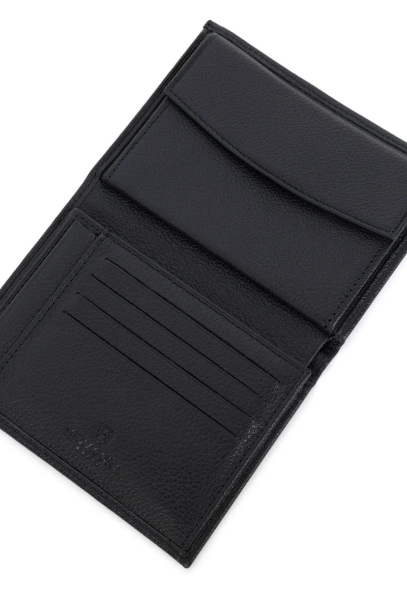 Portefeuille européen - 2 volets - Cuir