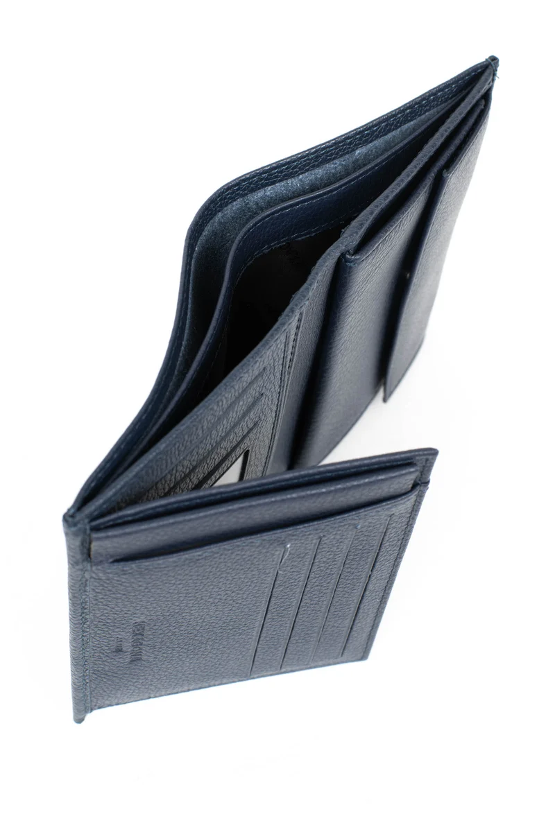 Portefeuille européen - 2 volets - Cuir
