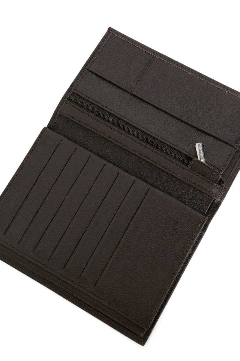 Portefeuille européen - 3 volets - Cuir