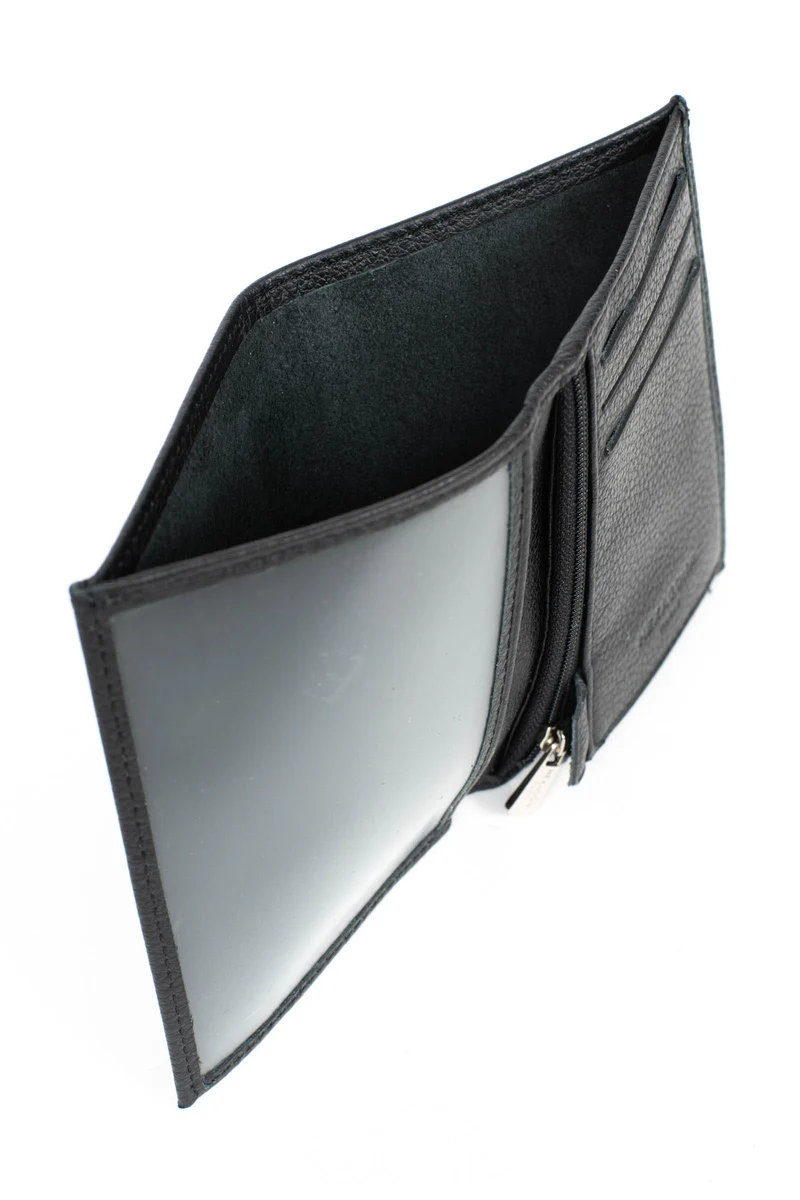 Portefeuille européen - 1 volet - Cuir