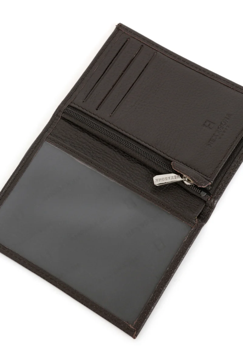 Portefeuille européen - 1 volet - Cuir