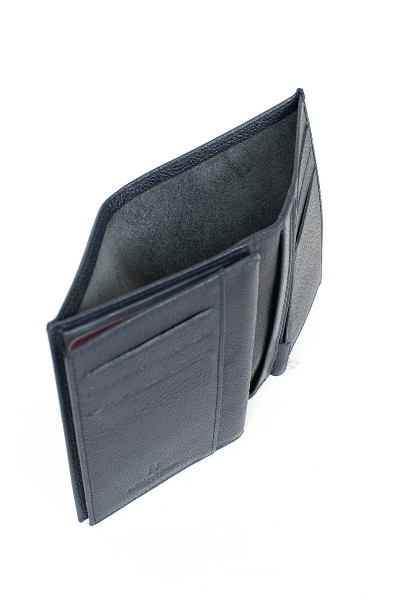 Portefeuille européen - 2 volets - Cuir