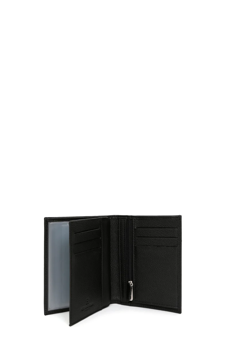 Portefeuille européen - 2 volets - Cuir