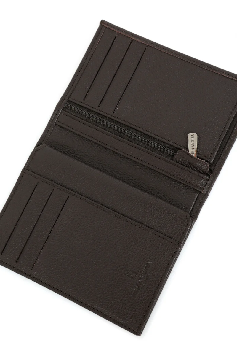 Portefeuille européen - 2 volets - Cuir