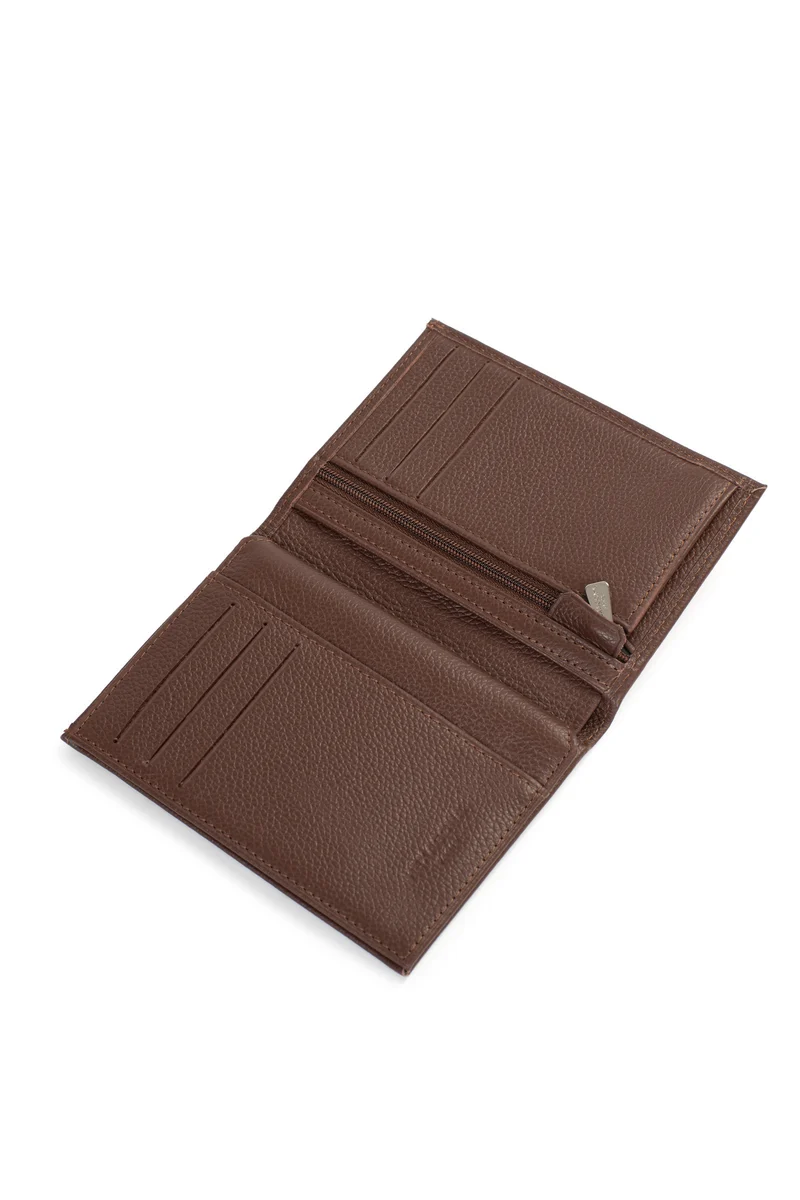 Portefeuille européen - 2 volets - Cuir