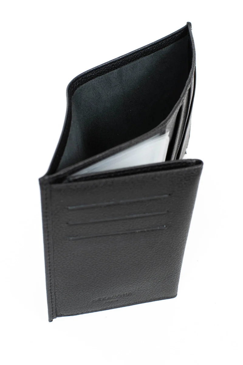 Portefeuille européen - 3 volets - Cuir