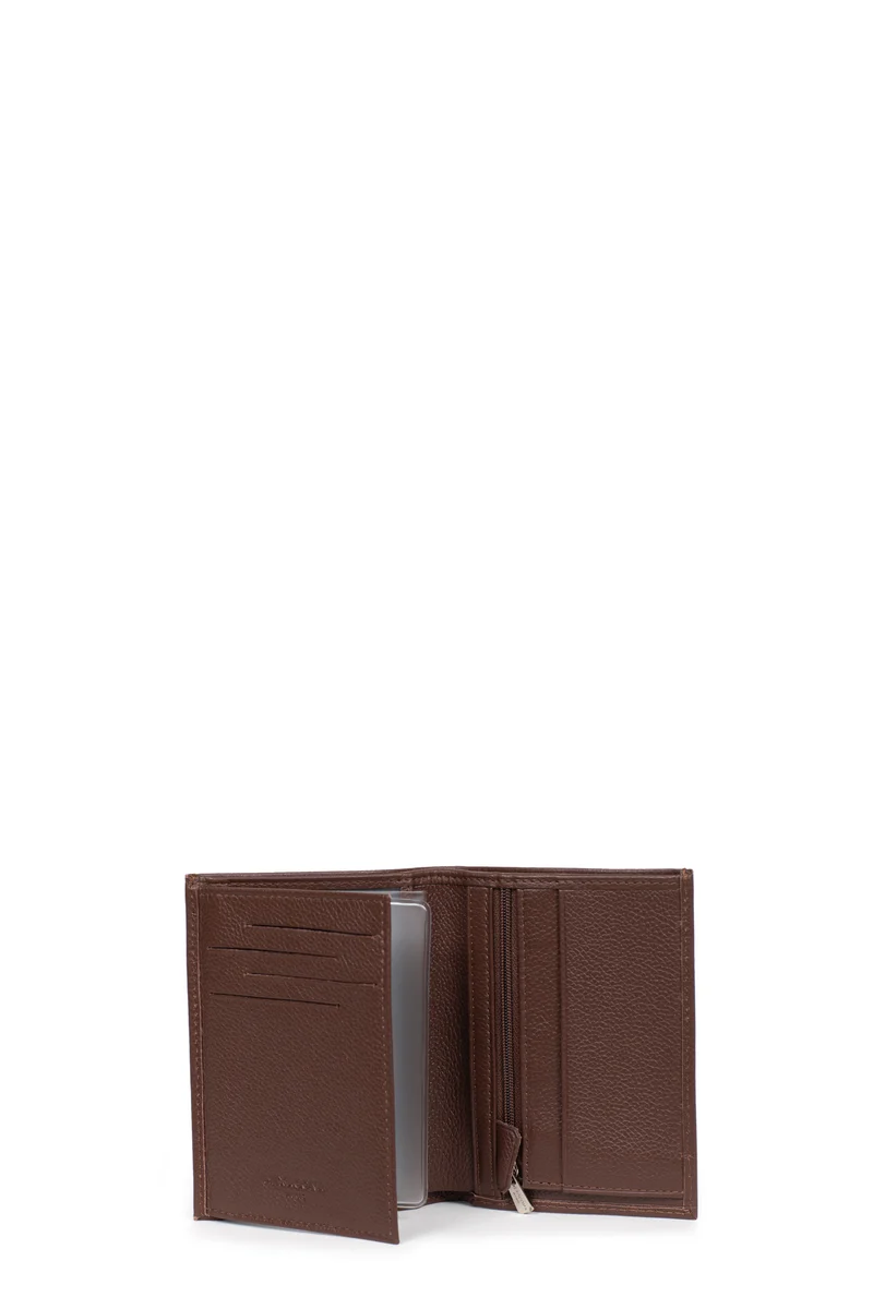 Portefeuille européen - 2 volets - Cuir