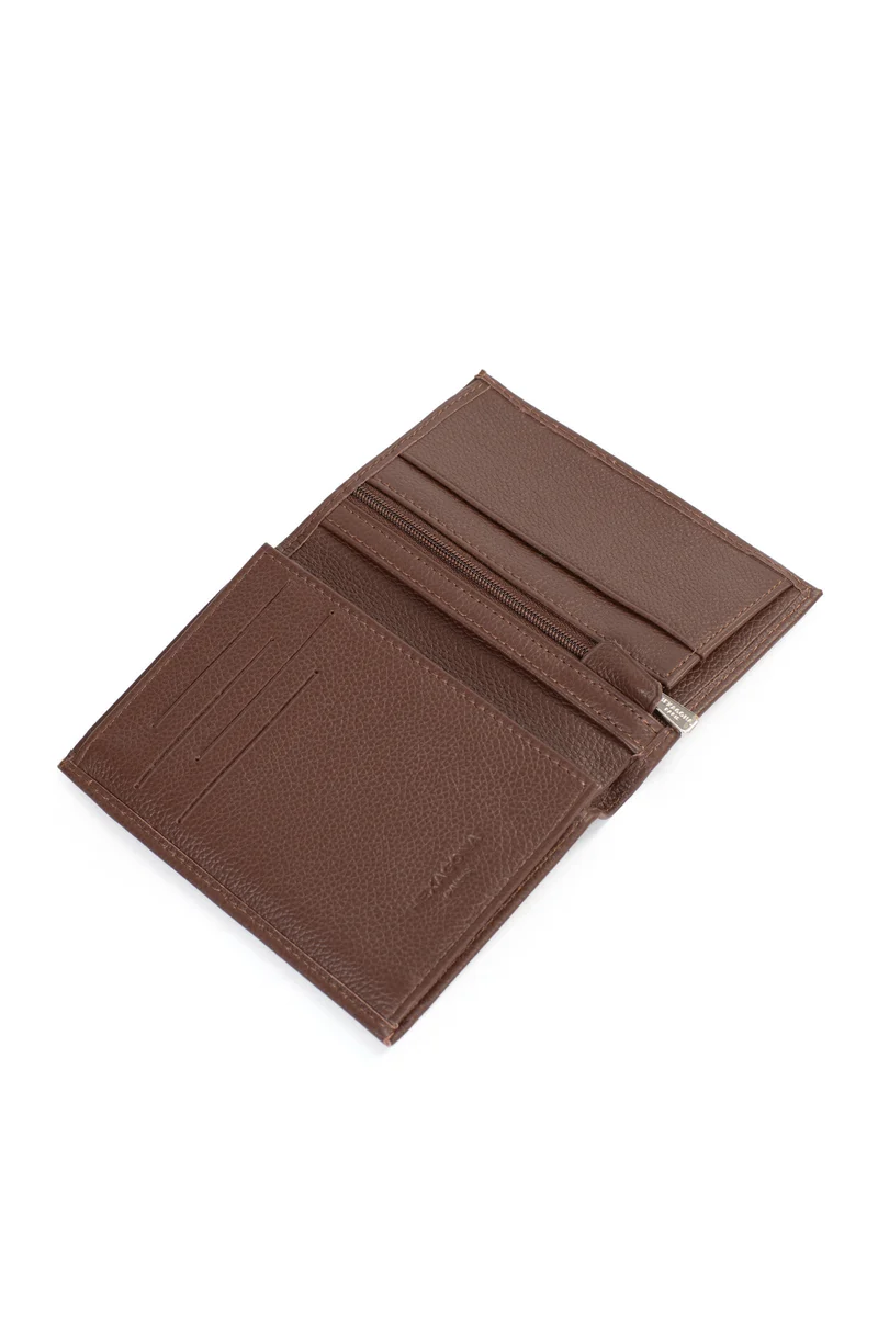 Portefeuille européen - 2 volets - Cuir