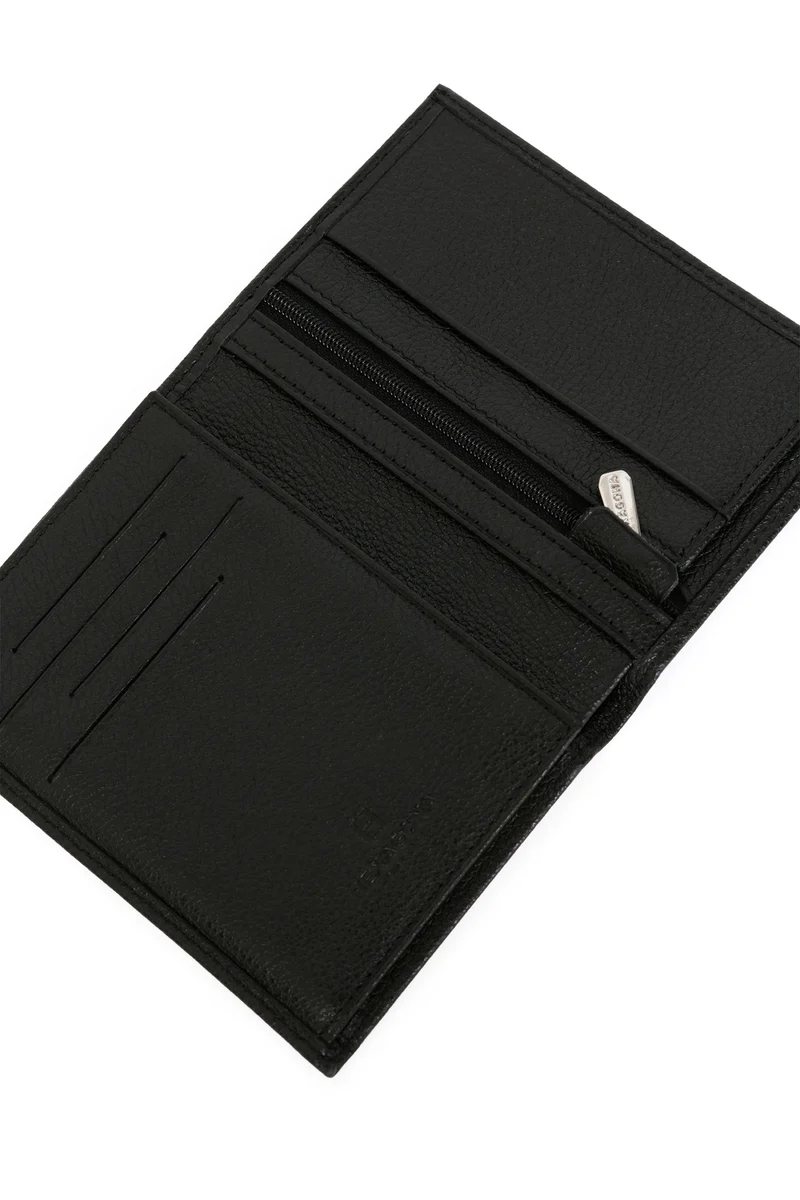 Portefeuille européen - 2 volets - Cuir