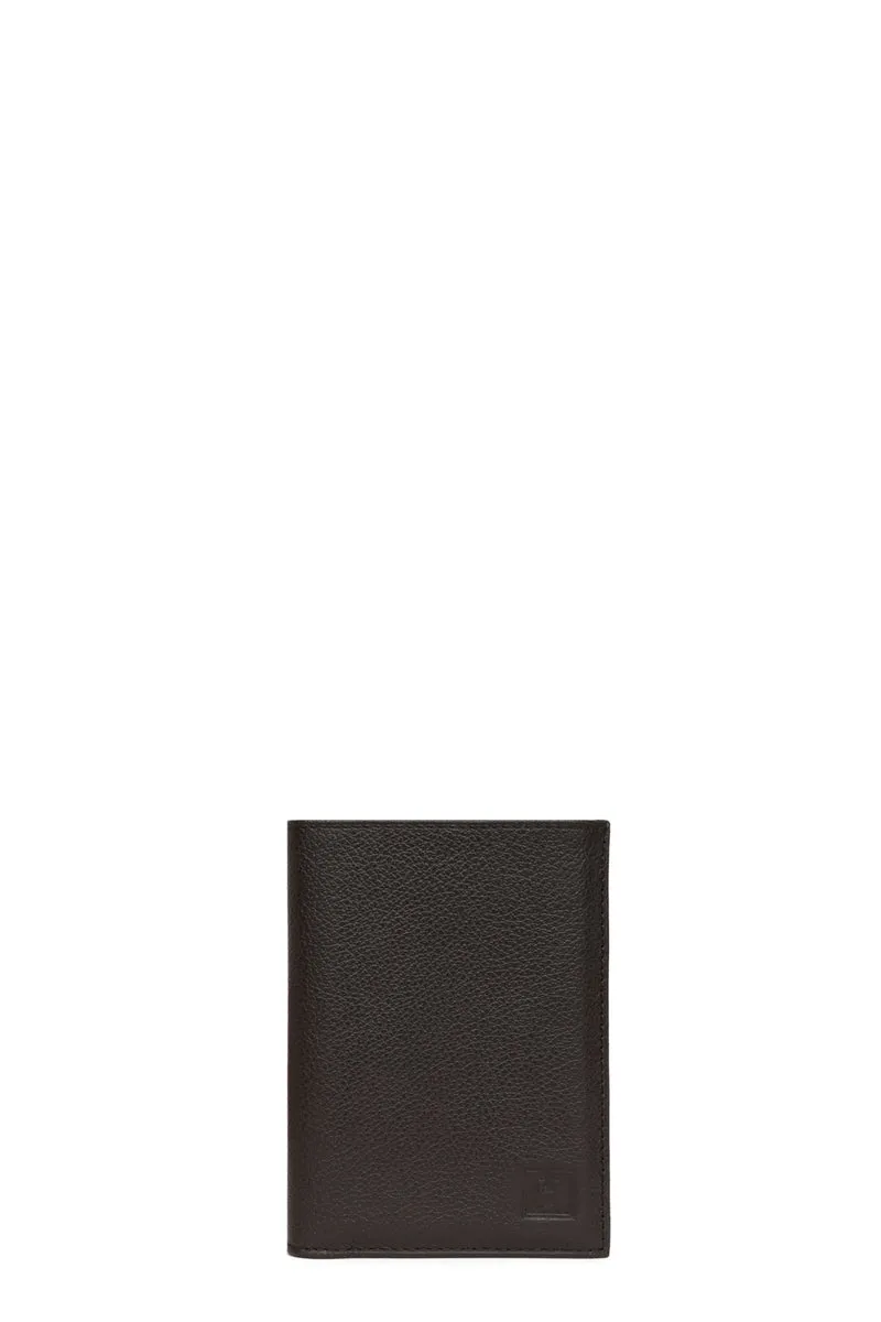 Portefeuille européen - 2 volets - Cuir
