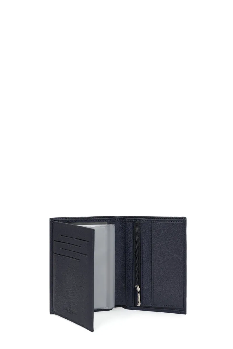 Portefeuille européen - 2 volets - Cuir