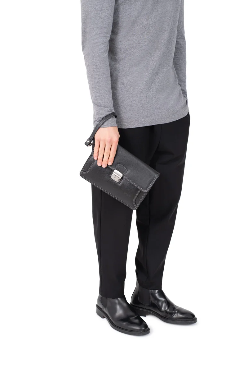 Pochette dragonne - Cuir