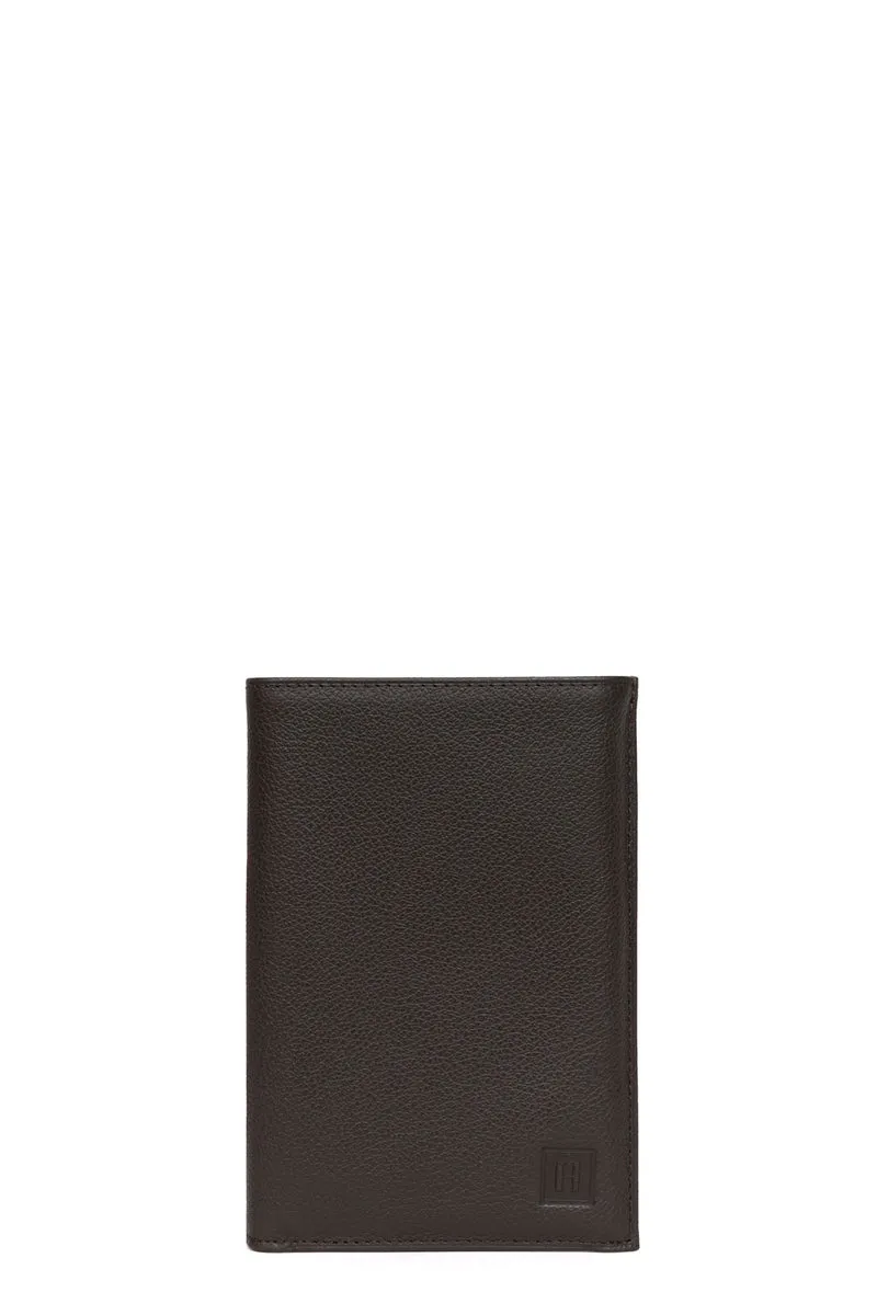 Portefeuille européen - 2 volets - Cuir