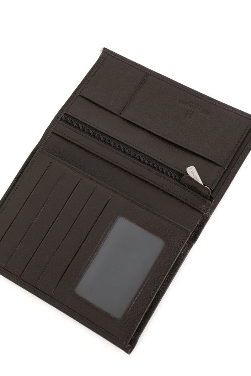 Portefeuille européen - 2 volets - Cuir