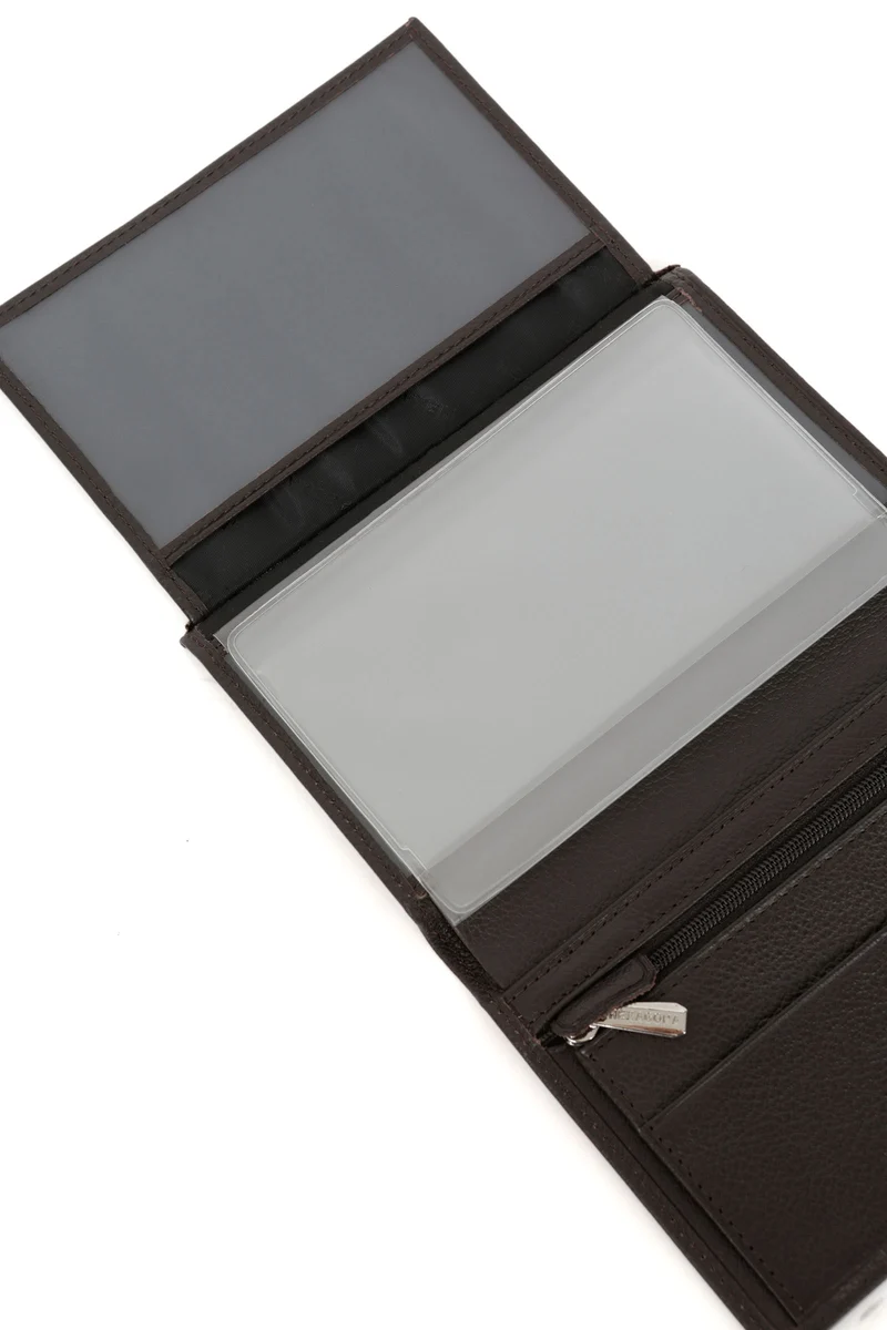 Portefeuille européen - 2 volets - Cuir