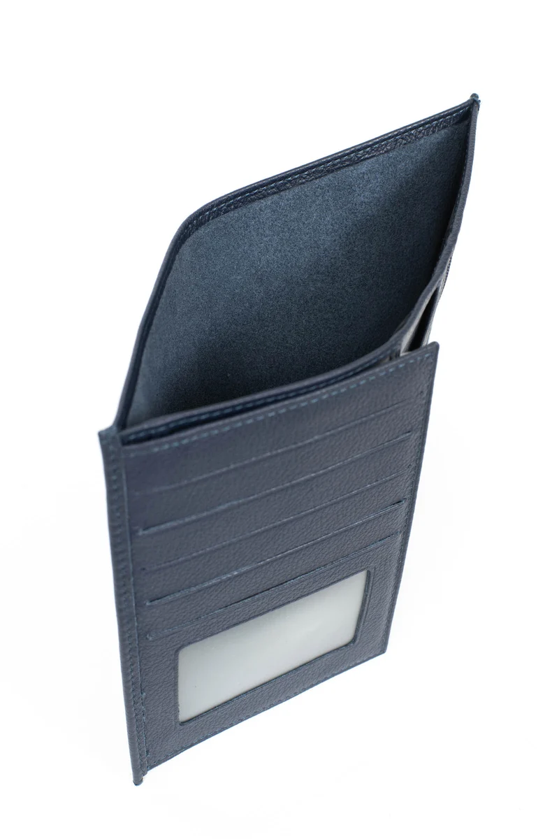 Portefeuille européen - 2 volets - Cuir