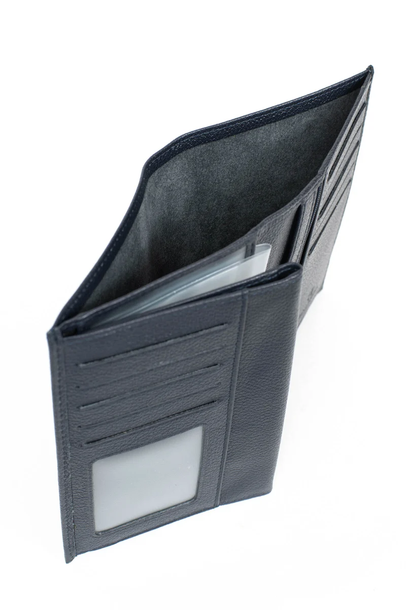 Portefeuille européen - 3 volets - Cuir
