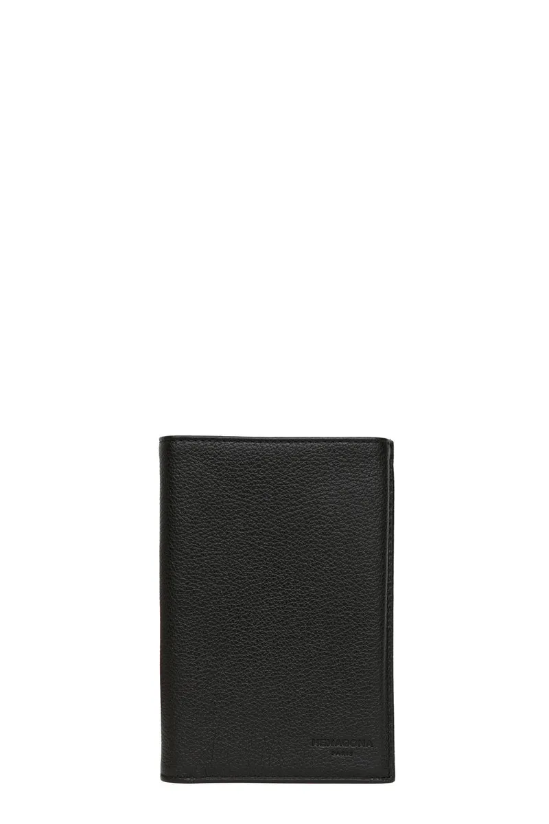 Portefeuille européen - 3 volets - Cuir