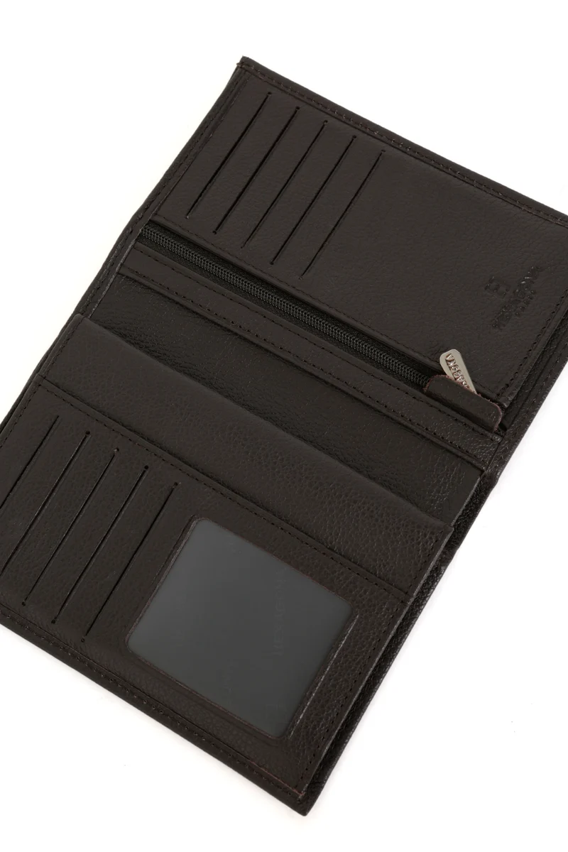 Portefeuille européen - 3 volets - Cuir