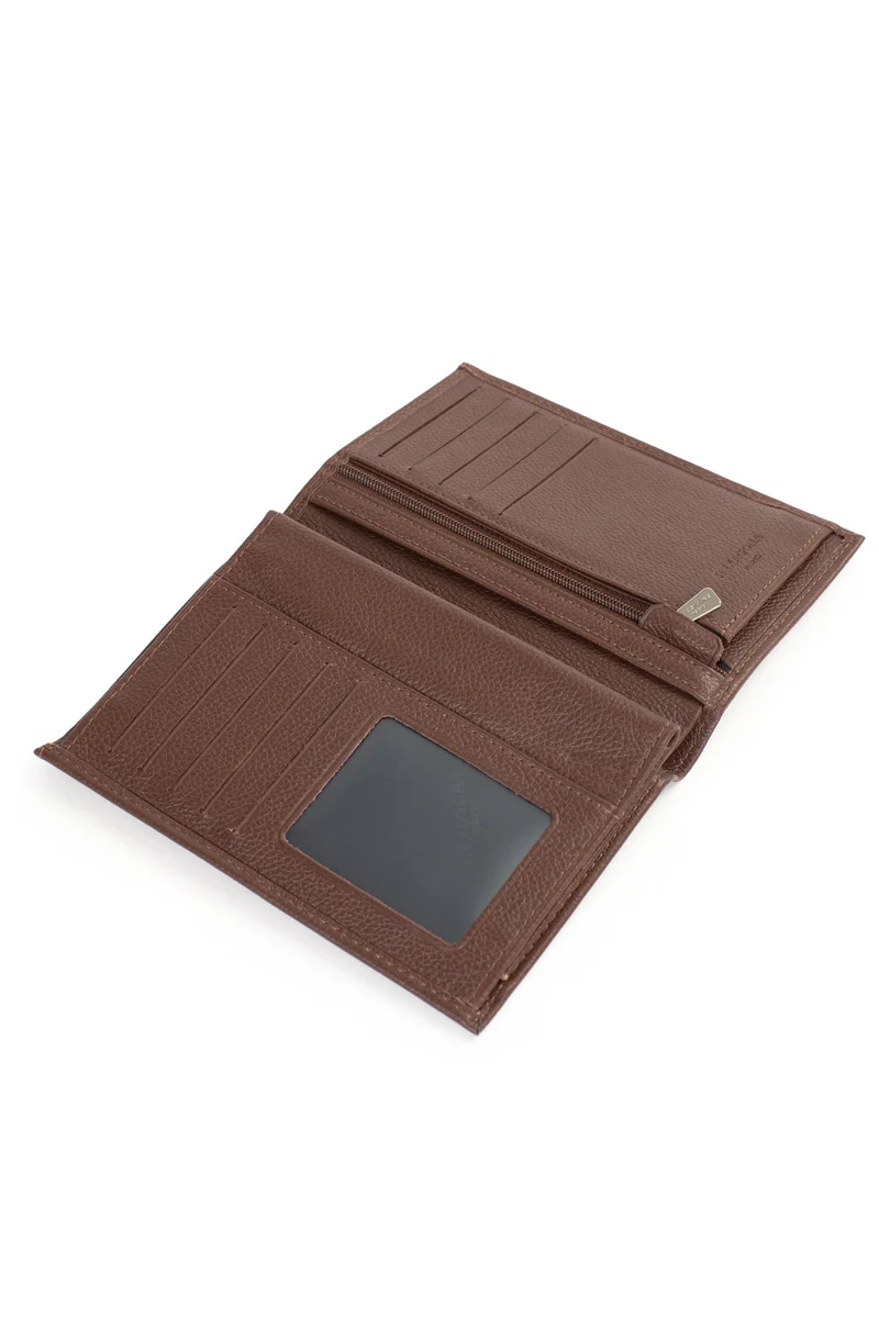 Portefeuille européen - 3 volets - Cuir