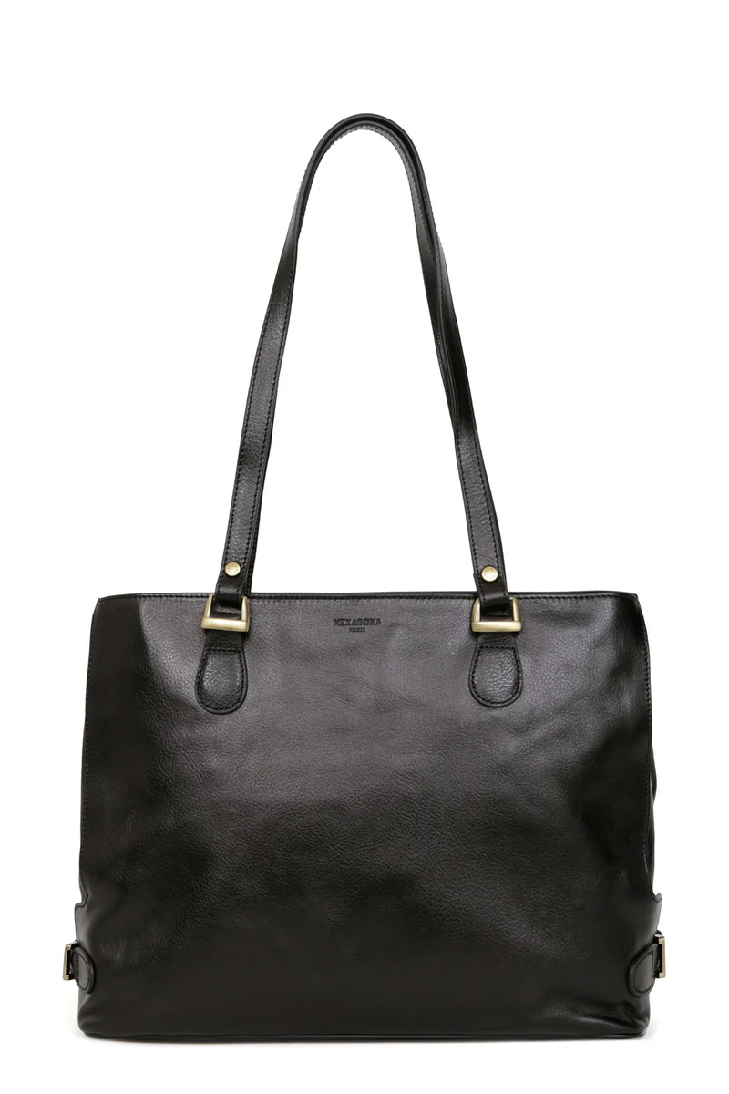 Sac porté épaule 2 anses - A4 - Cuir
