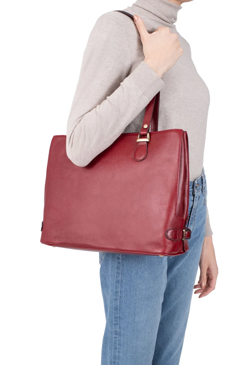 Sac porté épaule 2 anses - A4 - Cuir