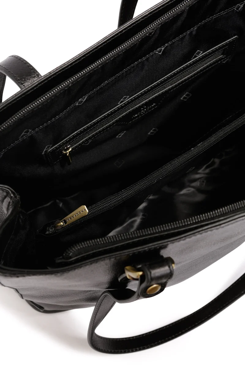 Sac porté épaule 2 anses - A4 - Cuir
