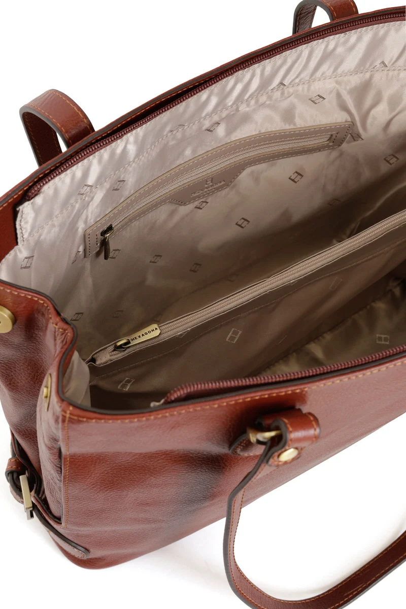Sac porté épaule 2 anses - A4 - Cuir